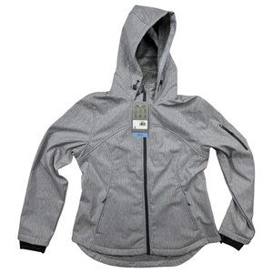 Free Country Women's Freecycle Super Softshell Water Resistant Jacket Silver L